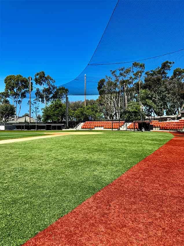 Baseball field turf