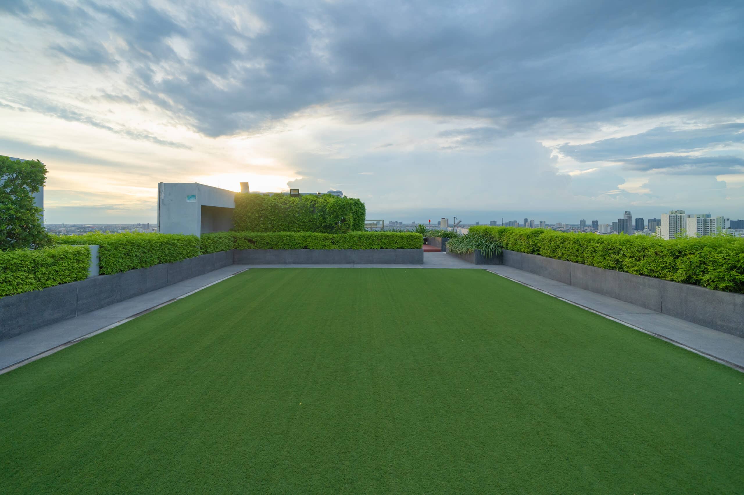 Rooftop lawn