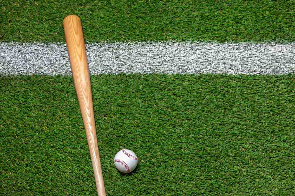 Baseball field with artificial turf Baseball field with artificial turf