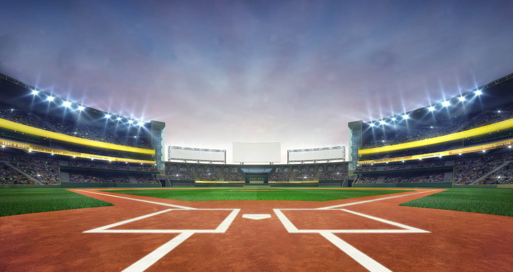 baseball field lines and patterns
