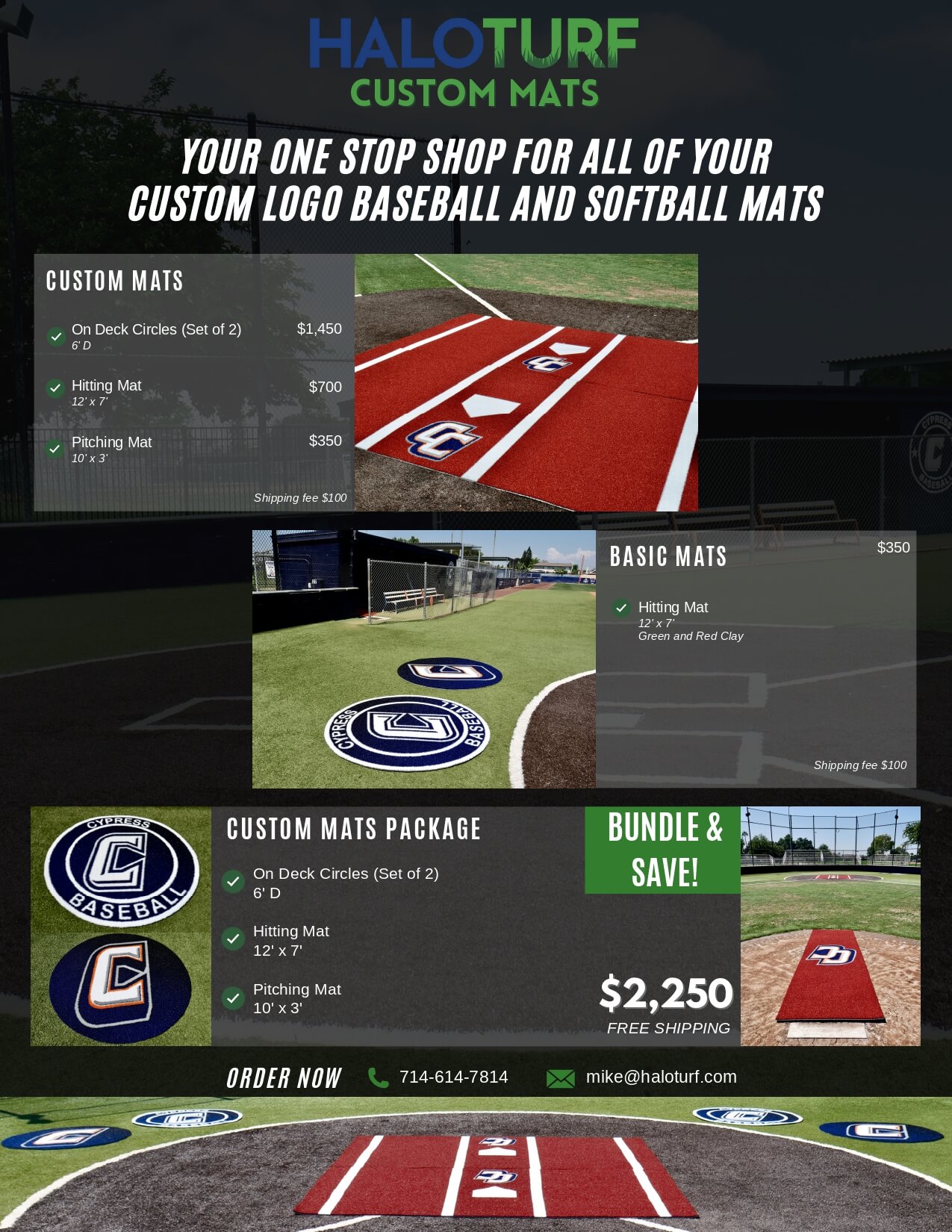 Halo Custom Mats Pricing